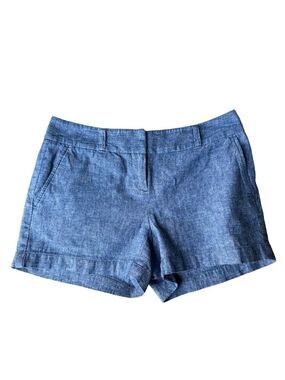 LOFT Outlet 4 Inch Blue Linen Blend Women’s Shorts Size 0